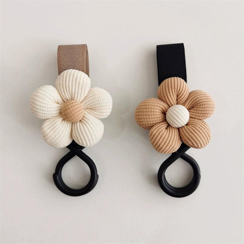 Baby Stroller Hook Sweet Flower Children Cart Umbrella Hanging Bag Storage Loop Hook Infant Supplies Storage Accessories