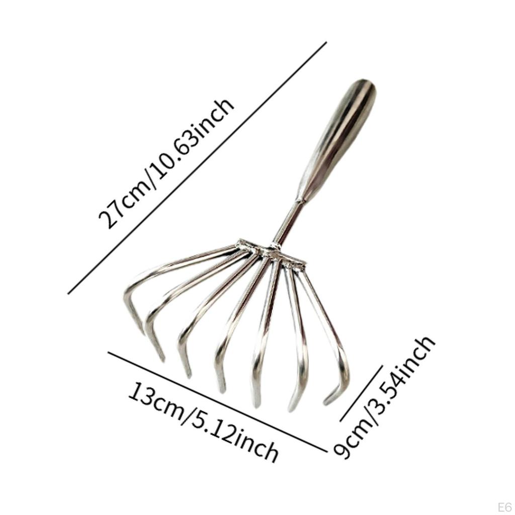 Shape Stainless Steel Tool Easy Use Handheld Seafood Shell Remover for Collecting Leaf