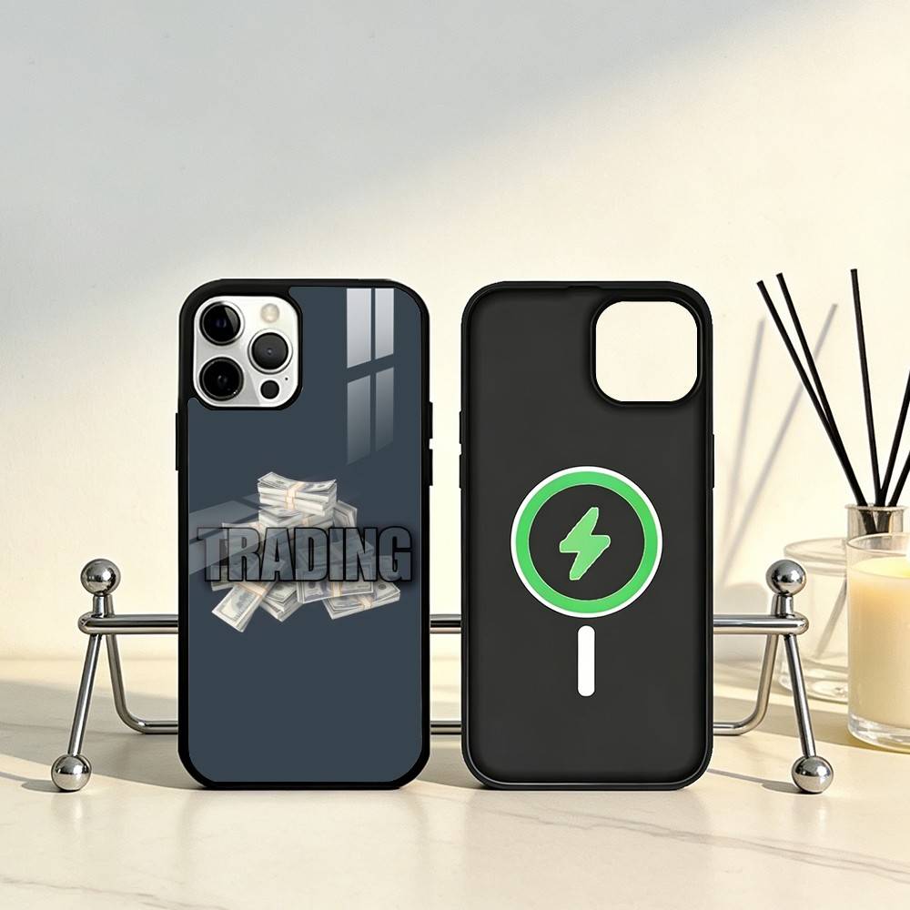 Day Trader Trading RISK Phone Case For iPhone17,16,15,14,13,12,11 Plus,Pro Max Magnetic For Magsafe Wireless Charging