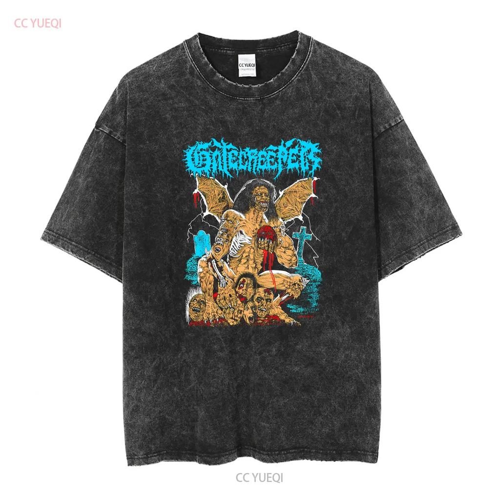 GATECREEPER HEADSPLIT T shirt Cotton tee All sizes YA1017 vintage Washed streetwear Stylish designer clothes Casual Slightly