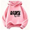 Dance Girl Letter Printed Hoodie Kids Children's Sweatshirt Hoody 90s Girls Autumn Winter Casual Hoodies