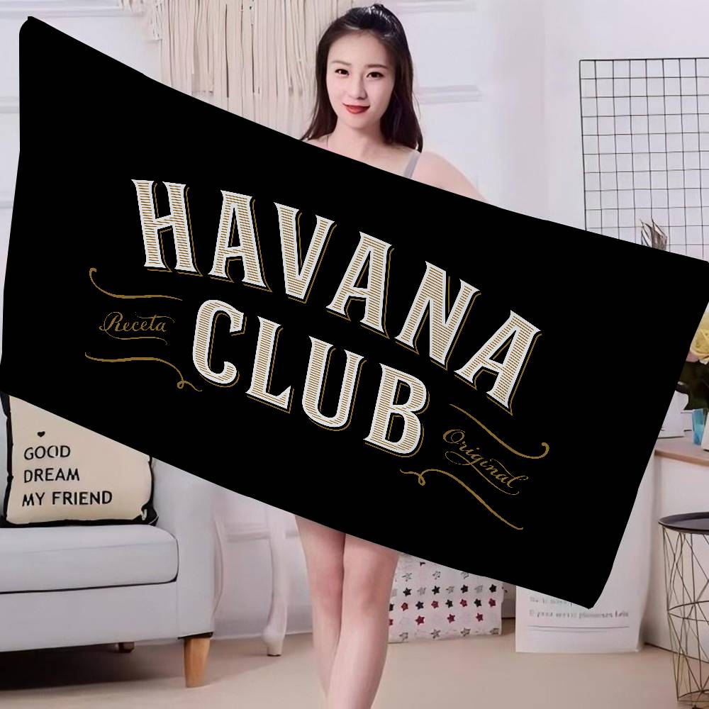H-Havana C-Club Beach Towel Colorful Bath Towels for Girl Microfiber Quick Dry Custom Sand Free Beach Yoga Spa Gym Pool