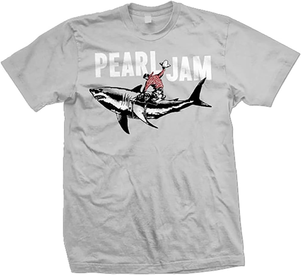 Pearl Jam Shark Cowboy Adult T-Shirt M