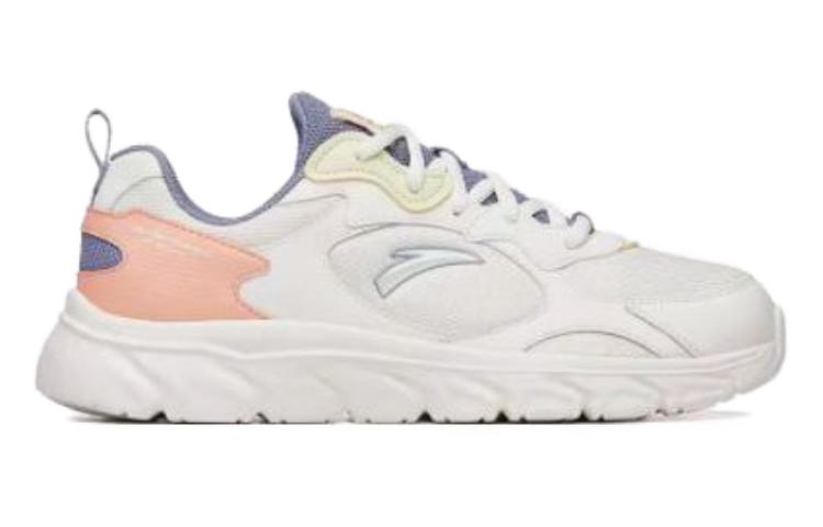 Women's Sneakers Anta Abrasion Resistant Breathable Low Top Running Shoes Women's White Pink