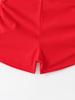 European & American Women's Solid Color High-Waisted Two-Piece Swimsuit Bikini