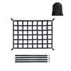 Truck Bed Cargo Barrier Net With S Hooks For Secure Transport In Pickups And SUVs