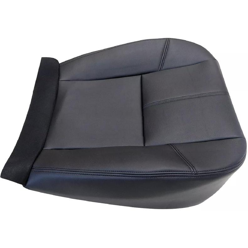 Driver or Passenger Bottom, #193 Black Leather Seat Cover Compatible with Chevy Silverado Avalanche Tahoe Suburban Compatible with GMC Sierra Yukon