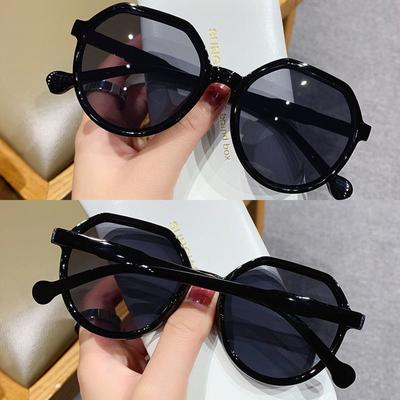 Trend Männer Ins Beliebte Sonnenbrillen Runder Rahmen Sonnenbrille Unisex Brillen Personalisierte Hohe Qualität Frauen Mode Alle-spiel Zarte Schmuck
