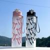 Large Capacity Sports Water Bottle 800ML Water Cup Trendy Straw Cup  Travel