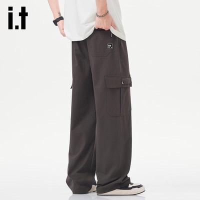 Pantalon Décontracté Izzue IT pour Homme, Coupe Droite Ample