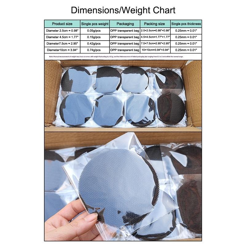 Pot Hole Mesh Pad Mat Grid Round Drainage Hole Screen For Pot Bottom Prevent Soil Loss Anti Bonsai Flower Plant Gardening Tools