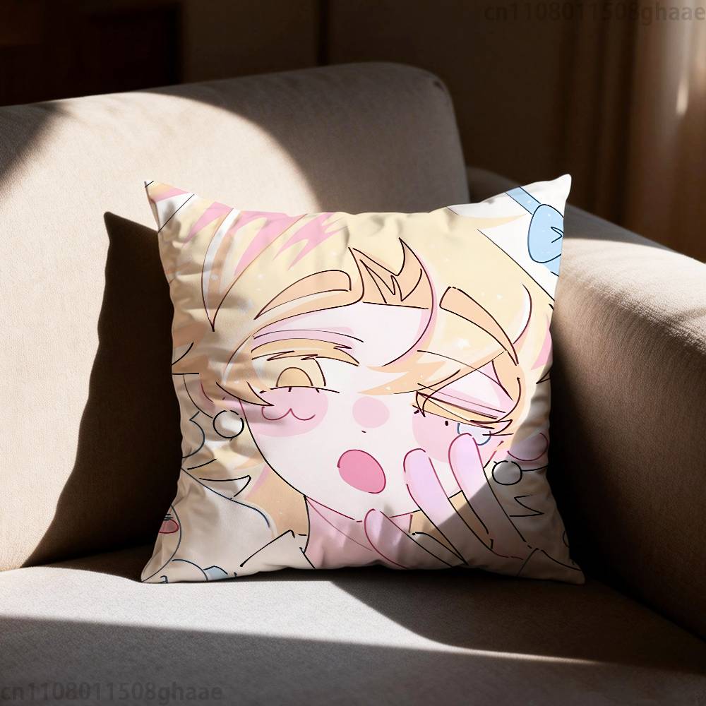 AAlien Stage Luka Pillow Case Square DoubleSided Printing Short Plush Sofa Cushion Cover Bedroom Bedside Pillow