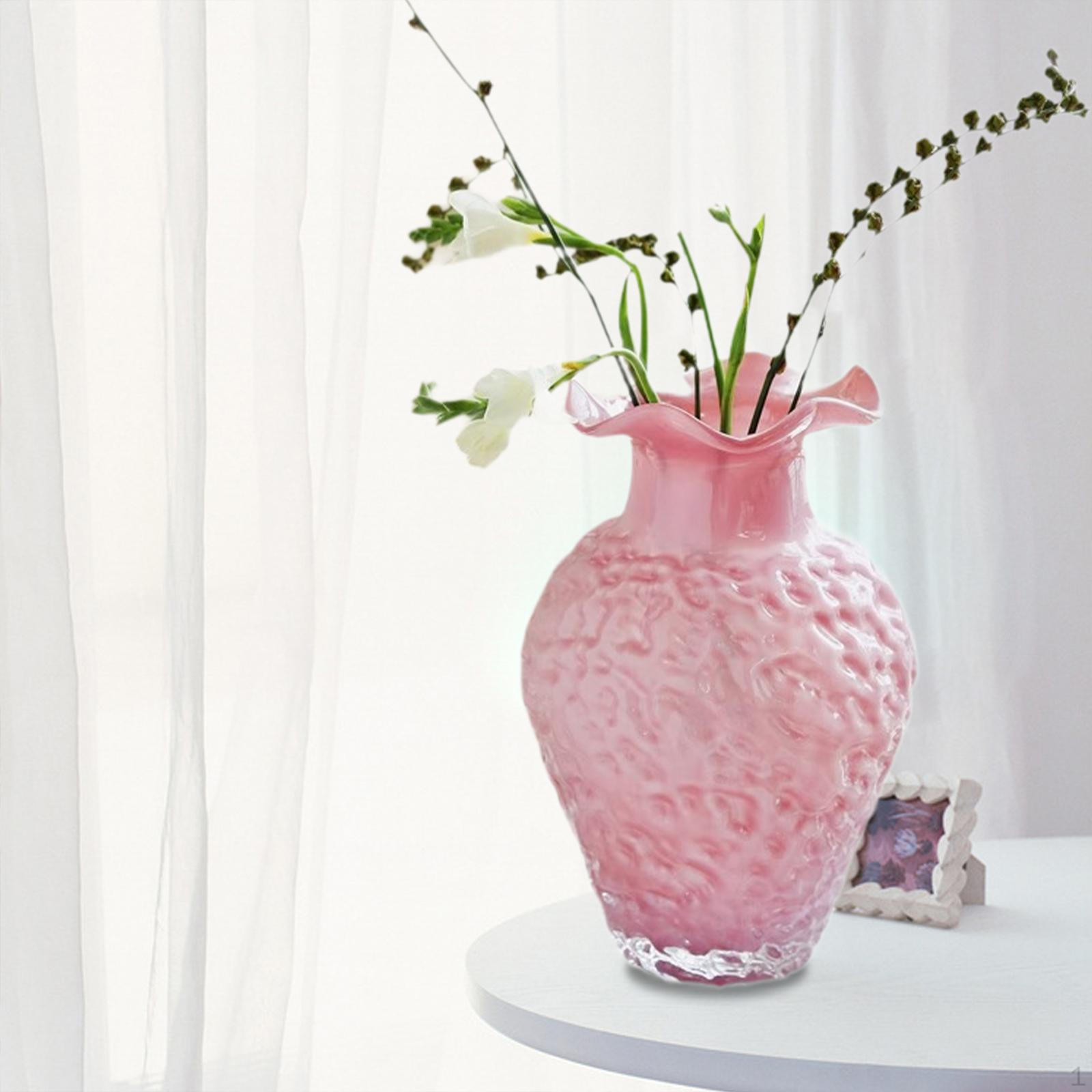 

Клубничная ваза Домашнее украшение Стекло Ручная работа Аксессуары Банка Орнамент Цветок для стола