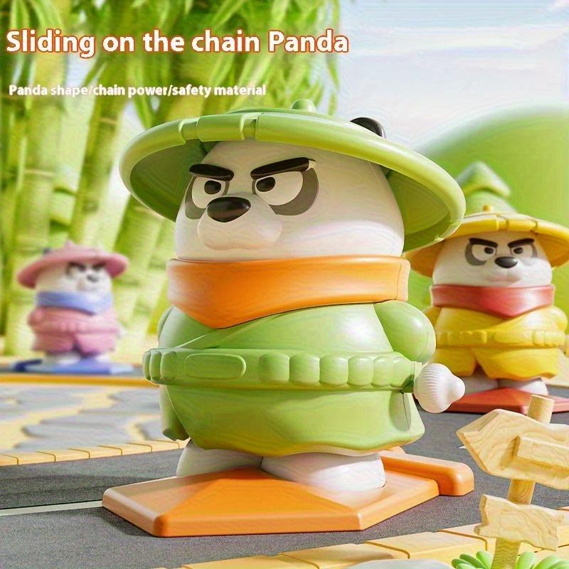 Panda Wind Up Chain Reaction Toy STEM Learning Educational Toy for Youngsters Ages 3+,Multicolor Safe Material, Imaginative Play, Playful Design