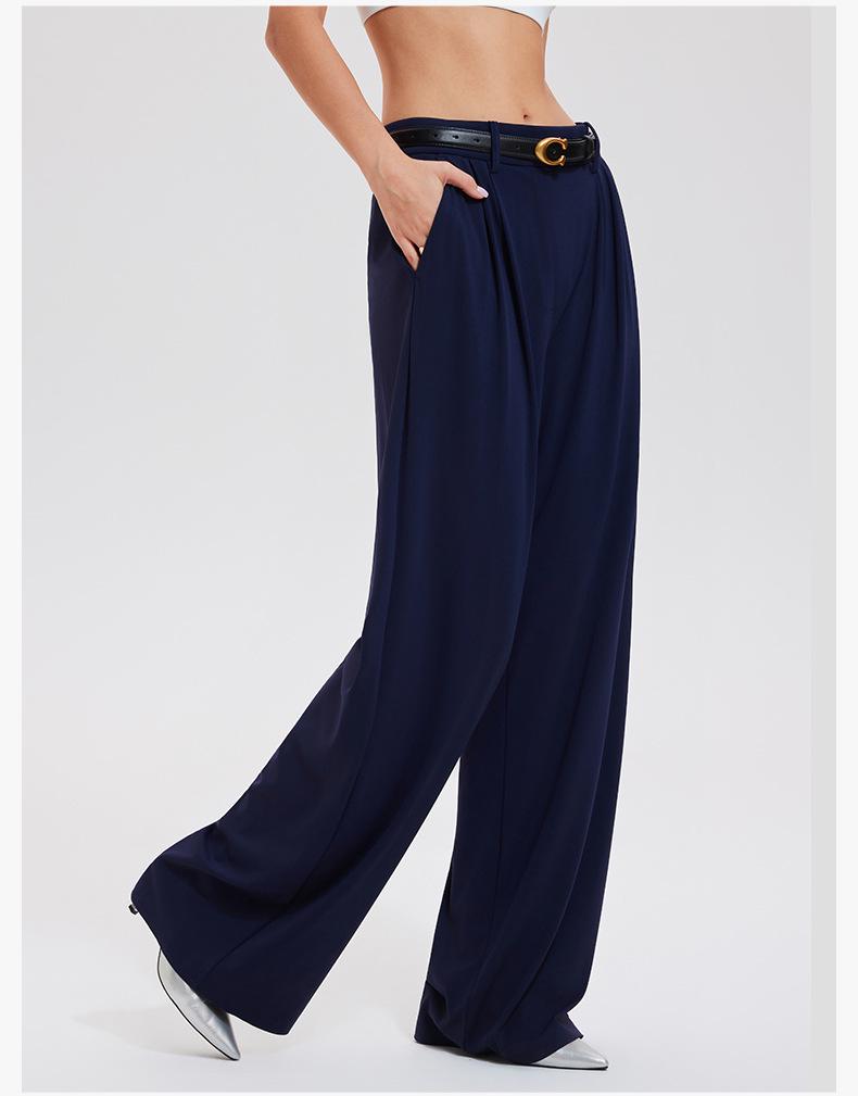 Women's Fashionable Wide-Leg Yoga Pants - Breathable, Loose, Slimming Trousers