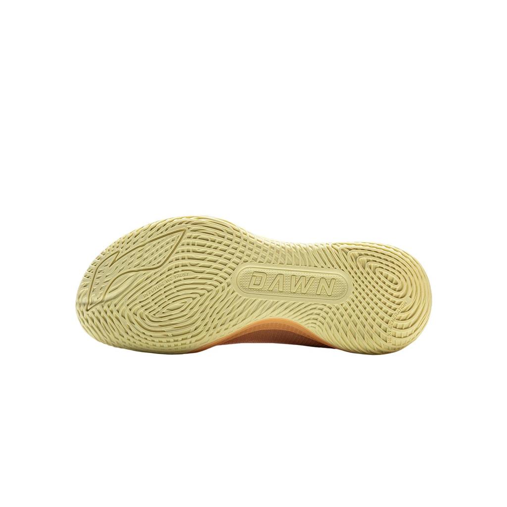 Li Ning Kids Basketball PU Comfortable Fashionable Simple Versatile Breathable Low Top Kids Basketball Shoes Kids Sneaker Floating-Orange YKBV024-7