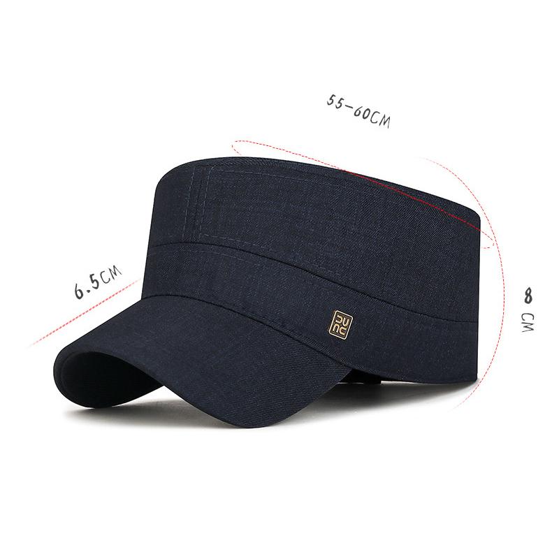 Men's Four Seasons Flat Top Hat Middle-Aged Business Sun Hat