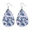 Summer Fashion Lightweight Faux Leather Earrings for Women Fruit Leaf Beach Teardrop Drop Dangle Earrings Jewelry Gift Wholesale