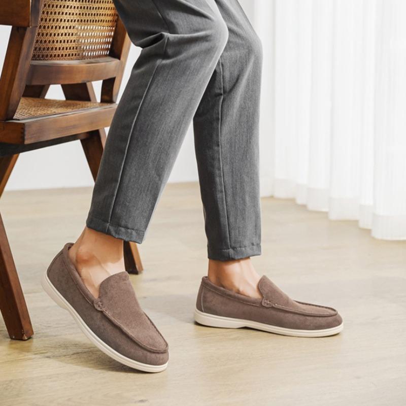 Fashion Men's Suede Leather Loafers Classic Lightweight Soft Males Slip on Driving Flats Comfort Casual Walking Shoes Zapatillas Hombre