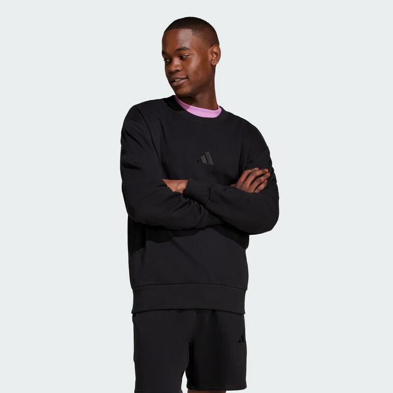 Adidas Men s French Terry Crewneck Pullover S