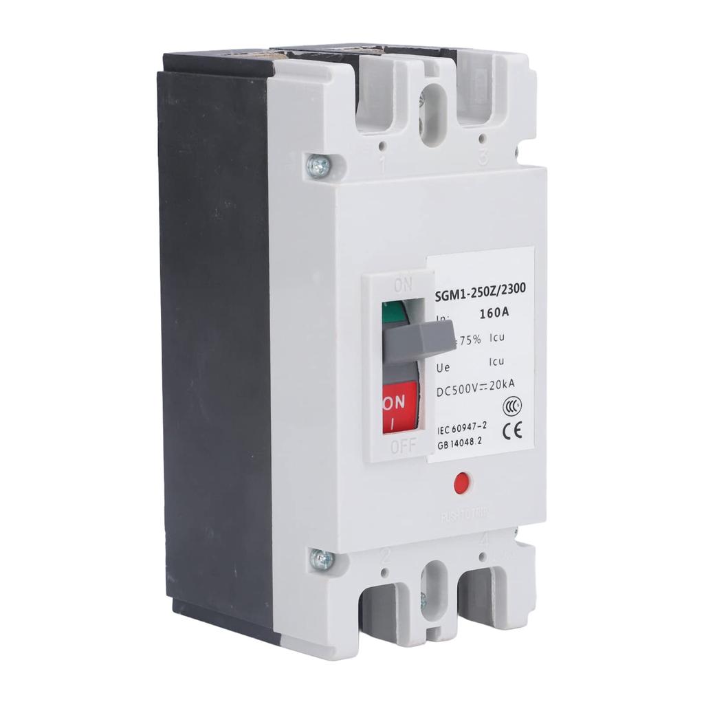 DC Circuit Breaker, 2P Molded Case, Solar Energy Switch, 500V, 160A