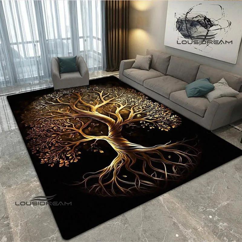 Tree of Life printed carpet kitchen mats Non -slip carpet outdoor carpets area rug bedroom decor pink room decor birthday gift