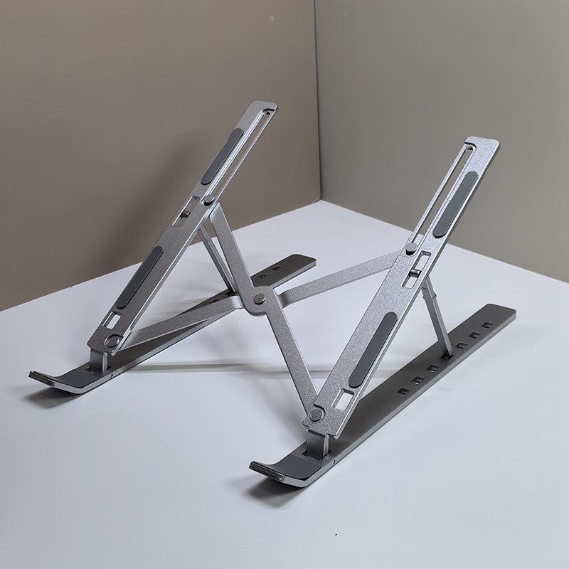 Universal Foldable Laptop and Tablet Stand with Adjustable Height and Heat Dissipation
