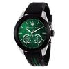 Traguardo Chronograph Rubber Strap Green Sunray Dial Quartz R8871612043 100M Men's Watch