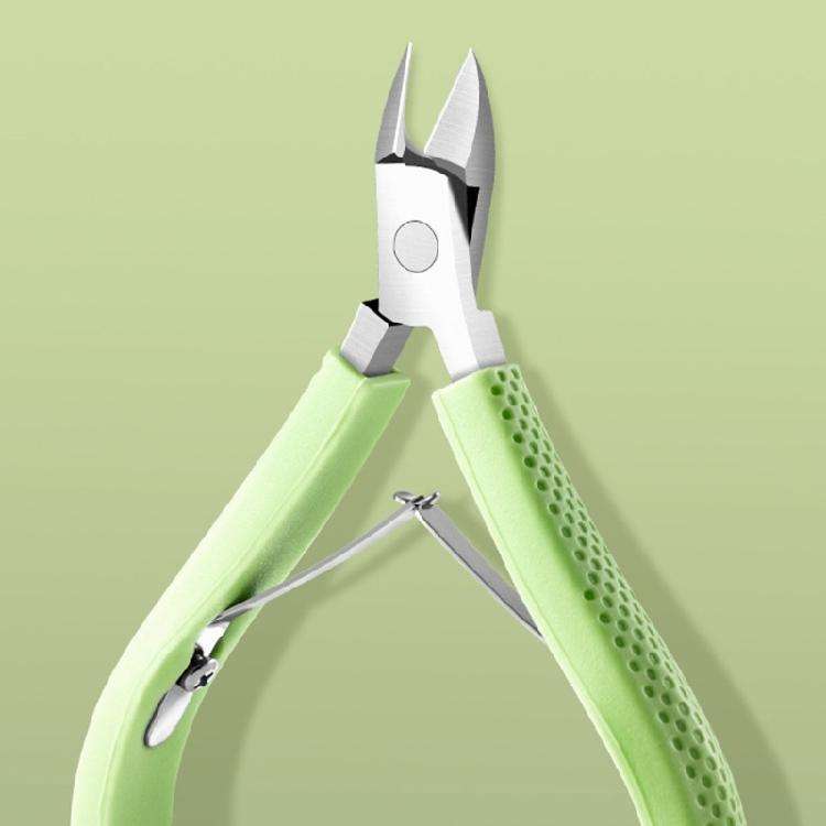 Stainless Steel Full Jaw Cuticle Shears Clippers Comfortable Rubber Handle Trimmer Professional Nail Care Tool
