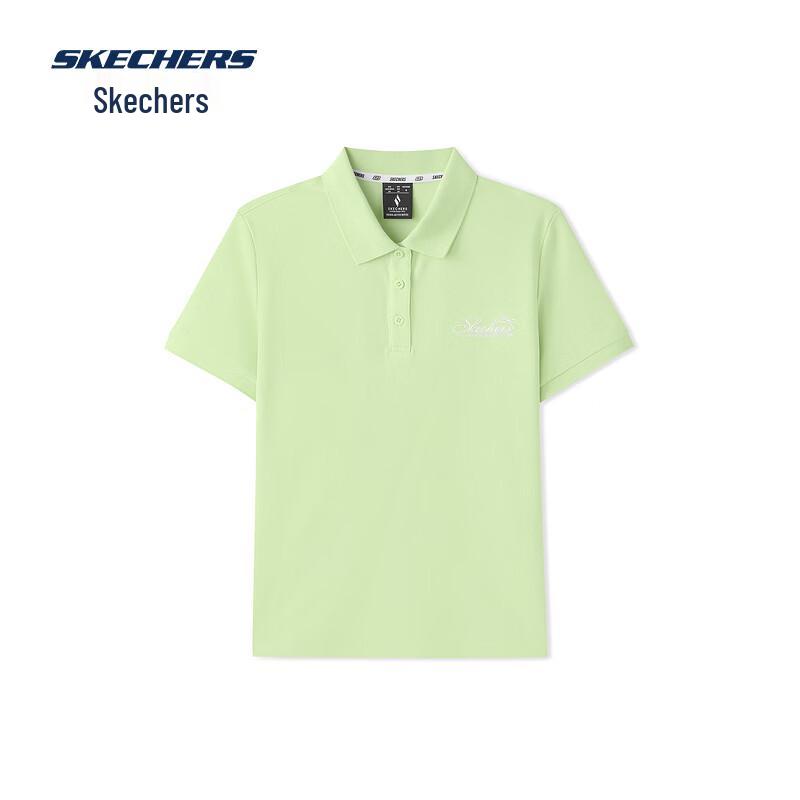 Skechers Women s Polo Knit Short Sleeve Shirt L126W023 M