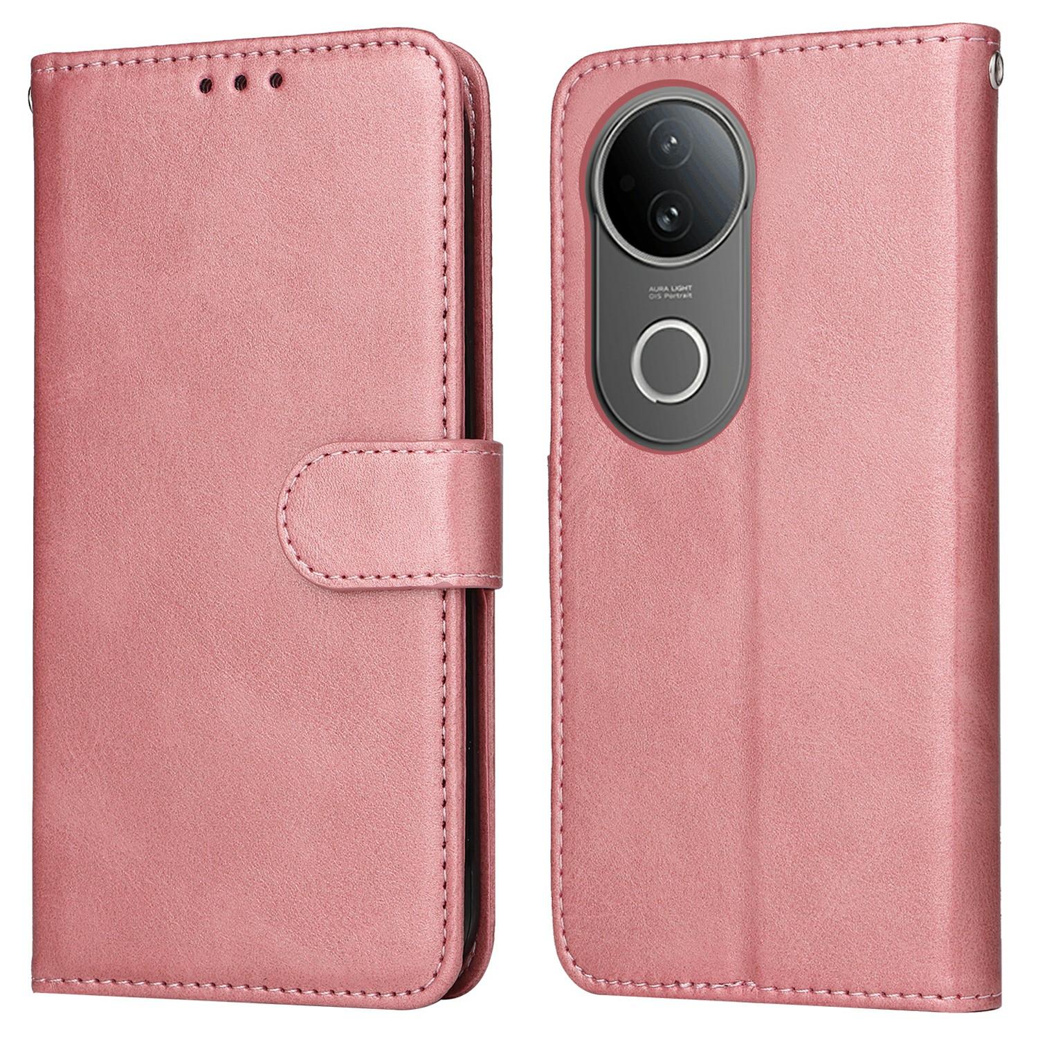 

Чехол-кошелек из искусственной кожи с откидной крышкой для телефона vivo S20 5G Pink