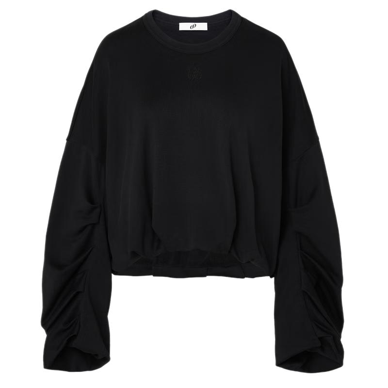 

Edition E+ Lightweight Pleated Long-Sleeve Hooded Sweatshirt XS