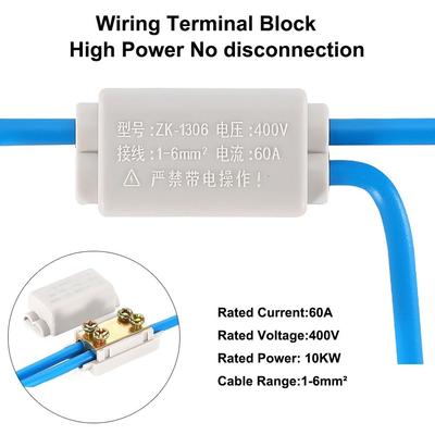 Sem desconexão Divisor de alta potência Conector de fio tipo T Conector de fiação pequeno Conector elétrico