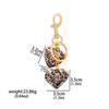New Fashion Leopard Print Bag Charm Keychain Bow Shaped Heart Shaped Leopard Print Charm Keychain For Women Bag Trend Charm