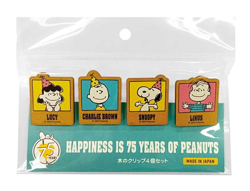 Nagano Factory Snoopy 75th Anniversary Clip Party SN891G Set, Green,