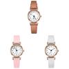 Womens Business Quartz Watch With Roman Numerals And Pu Strap For Office Wear