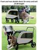 Large Dog Strollers Designer Cheap Cute Dog Strollers Luxury Foldable Dogs Stroller Heavy Duty Outdoor Portable Pet Supplies