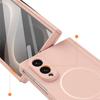 Samsung Galaxy Z Fold 8 case with external screen protector, MagSafe compatible, pink