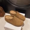 French Retro Baotou Slippers Female 2025 Autumn New Soft Bottom Casual 100 with Skirt Casual Half Slippers