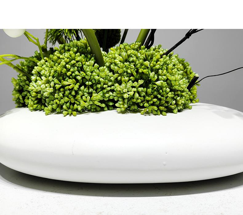 Chinese Style Floral Coffee Table Arrangement for Living Room or Hotel Decor