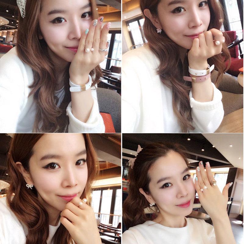 Carino Delizioso Anello a U con Apertura Regolabile Elegante Anello Regolabile da Ragazza Regalo