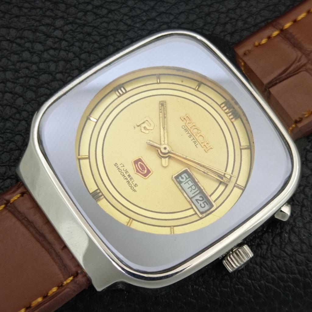 VINTAGE RICOH R31 AUTOMATIC JAPAN MENS ORIGINAL DIAL WATCH A708009-1