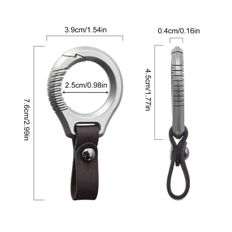 Titaniums Alloy Carabiner Keychains Clip Quick Releases Key Rings Small Carabiner Clip Waist Hanging Keychain Buckles