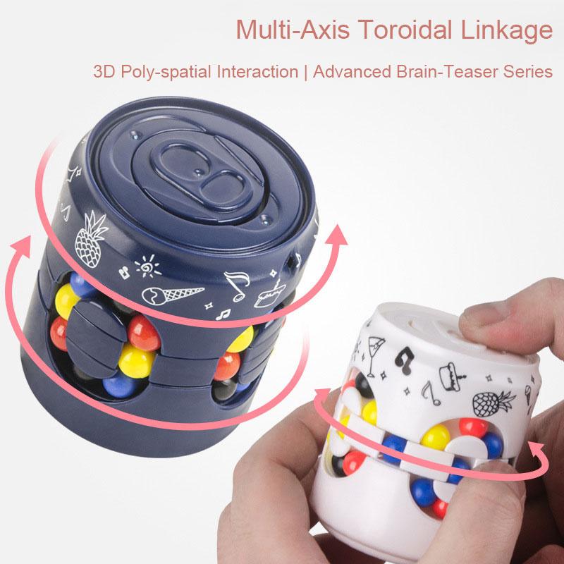 Magiczna Fasola Puszka Kostka Puzzle, Magiczna Kostka I Fidget Spinner, Obrotowa Zabawka Fidget Cube