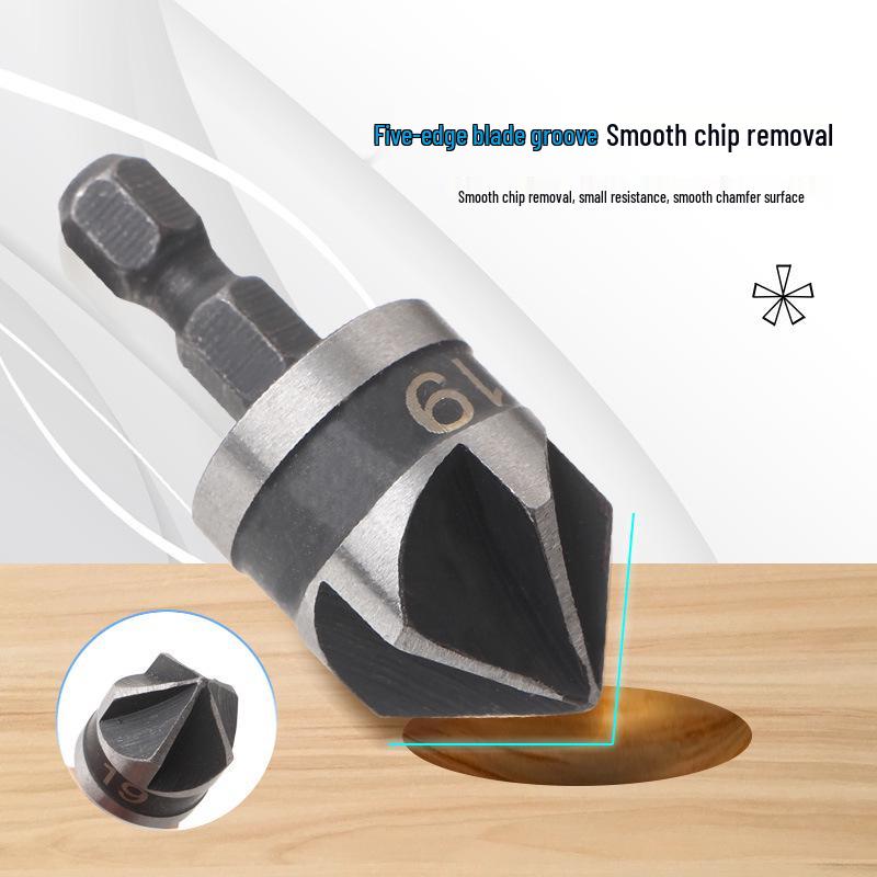 Stainless Steel 90° Single-Edge Chamfering Knife and Deburring Drill.