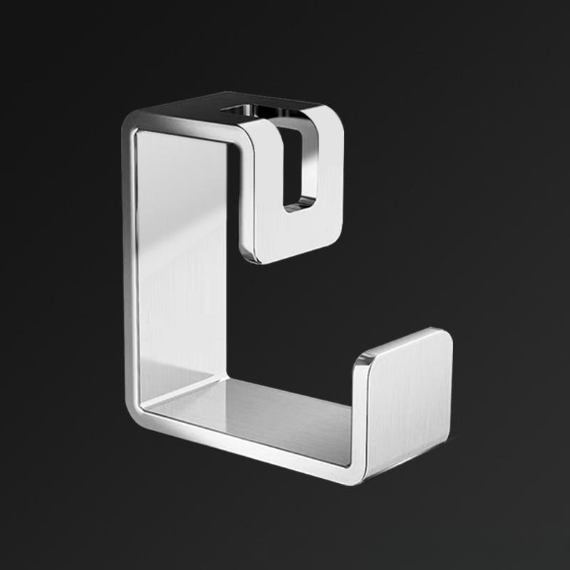 

Стойка для раковины из нержавеющей стали, настенная, для ванной комнаты, не оставляющая следов, липкие крючки, многофункциональные крючки для раковины, для хранения 1