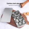 30-Piece Stainless Steel Star and Round Mousse Ring Cookie Cutter Set