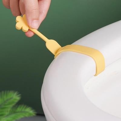 1 silikon aromaterapi toalettlockshöjare toalettlocköppnare toalettsitsgrepp fast lyfthandtag smutsavvisande grepp