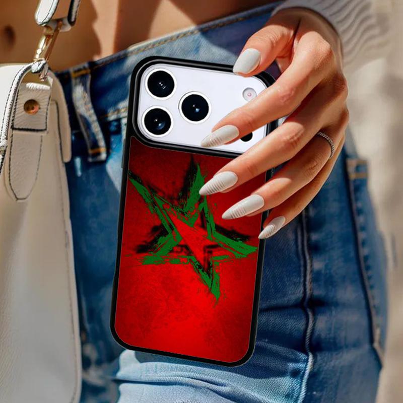 

Flag of Morocco Phone Case For iPhone 17 Air 14 15 13 12 Max Cover For Apple 14 15 16 16e 11 Pro Max Plus Coque iPhone 16pro