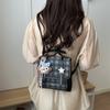New Small Fresh College Style Backpack Bag Women's Fashion Plaid Multifunctional Small Messenger Bag